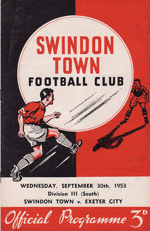<b>Wednesday, September 30, 1953</b><br />vs. Exeter City (Home)